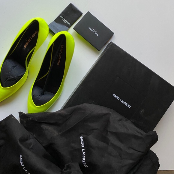 Neon Yellow Kiki Pumps - Picture 6 of 6